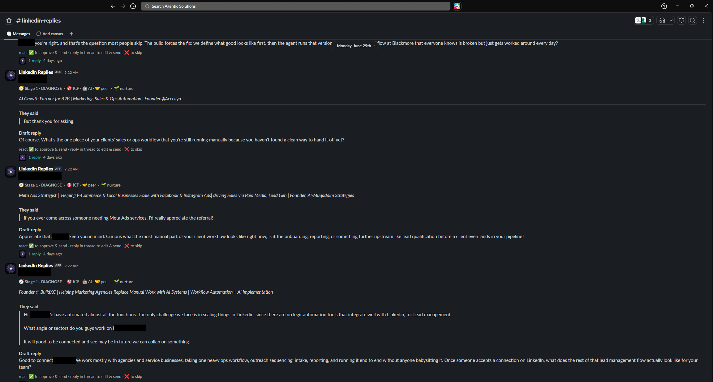 The reply agent inbox